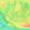 Île de Reuilly topographic map, elevation, terrain