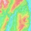 Valle dei Laghi topographic map, elevation, terrain