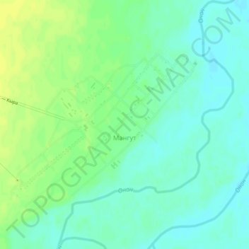 Мангут topographic map, elevation, terrain