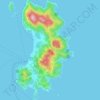 Ko Tao topographic map, elevation, terrain