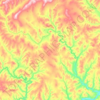 Ведуга topographic map, elevation, terrain