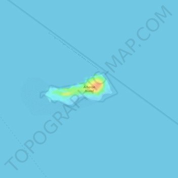 Acheron Island topographic map, elevation, terrain