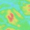 Lac Cazaux topographic map, elevation, terrain