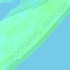 Matagorda Island lighthouse topographic map, elevation, terrain