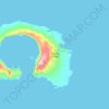 Garove Island topographic map, elevation, terrain