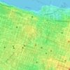 Praça dos Voluntários topographic map, elevation, terrain