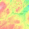 Exploits River topographic map, elevation, terrain