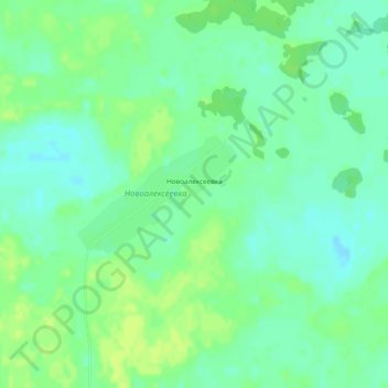 Новоалексеевка topographic map, elevation, terrain