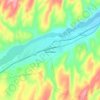 Serhetabat topographic map, elevation, terrain