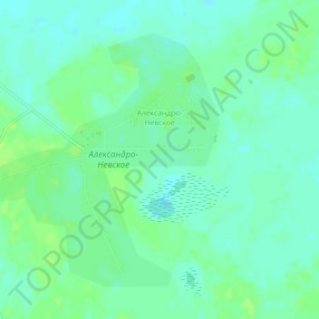 Александро-Невское topographic map, elevation, terrain