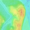 Kimzha topographic map, elevation, terrain