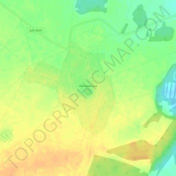 Ивановское topographic map, elevation, terrain