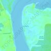 Manguezal topographic map, elevation, terrain