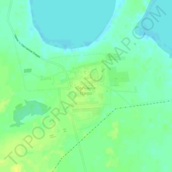 Песчаное Озеро topographic map, elevation, terrain