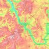 Würzburg topographic map, elevation, relief