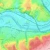 Sclessin topographic map, elevation, relief