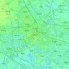 天津市 topographic map, elevation, relief