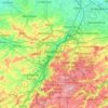 Bruxelles topographic map, elevation, relief