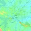 信阳市 topographic map, elevation, relief