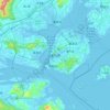 厦门市 topographic map, elevation, relief