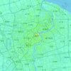 上海市 topographic map, elevation, relief