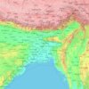 Bangladesh topographic map, elevation, relief