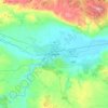 Eskisehir topographic map, elevation, relief