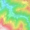 Uzungöl topographic map, elevation, relief