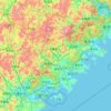 泉州市 topographic map, elevation, relief