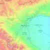 Kashgar Prefecture topographic map, elevation, relief