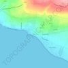 Donnalucata topographic map, elevation, relief