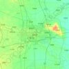 漯河市 topographic map, elevation, relief