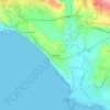 Maddalusa topographic map, elevation, relief