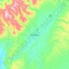 Keningau topographic map, elevation, relief