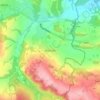 Honnay topographic map, elevation, relief
