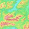 Wetterstein topographic map, elevation, relief