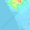 Mondragone topographic map, elevation, relief