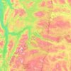 Nordland topographic map, elevation, relief
