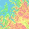 Nordland topographic map, elevation, relief