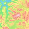 Nordland topographic map, elevation, relief