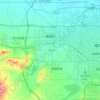 潍城区 topographic map, elevation, relief
