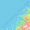 Nordland topographic map, elevation, relief