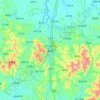 新县 topographic map, elevation, relief