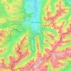 Oberstdorf topographic map, elevation, relief
