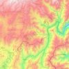 Azogues topographic map, elevation, relief