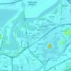 华山街道 topographic map, elevation, relief