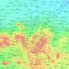 淄博市 topographic map, elevation, relief