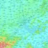 合肥市 topographic map, elevation, relief