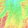 Augsburg topographic map, elevation, relief