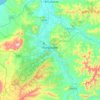 Portoviejo topographic map, elevation, relief